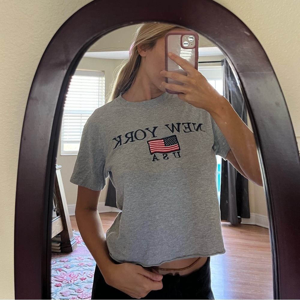Cropped New York USA baby T